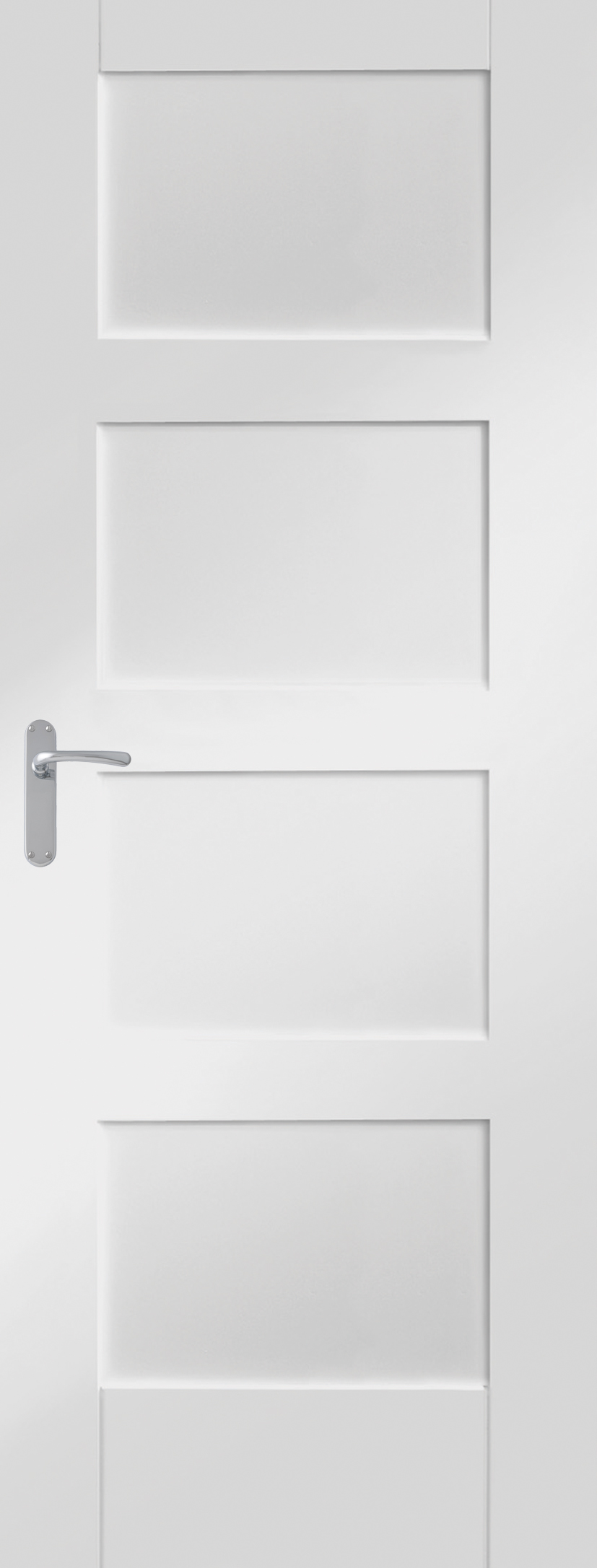 Shaker 4 Panel White Primed Internal Door