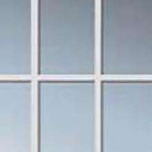Clear with White Georgian Bars or Grilles glass