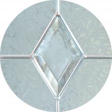 Monarch diamond chrome lead bevelled glass frosted