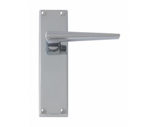 Contemporary Lever on Backplate latch handle