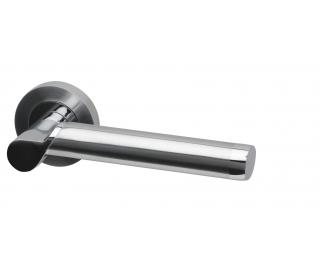 Enterprise Dual Finish Lever on Round Rose handle