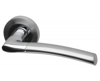 Falcon Dual Finish Lever on Round Rose handle