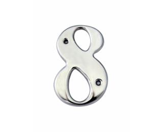 75mm Stainless Steel Numeral Screw Fixed