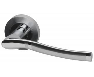 Salisbury Dual Finish Lever on Round Rose handle