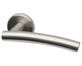 Mercury Stainless Steel Lever on Round Rose scarfell handle
