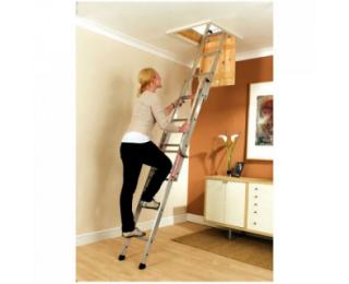 Youngman Easiway Aluminium Loft Ladder - 3 Section