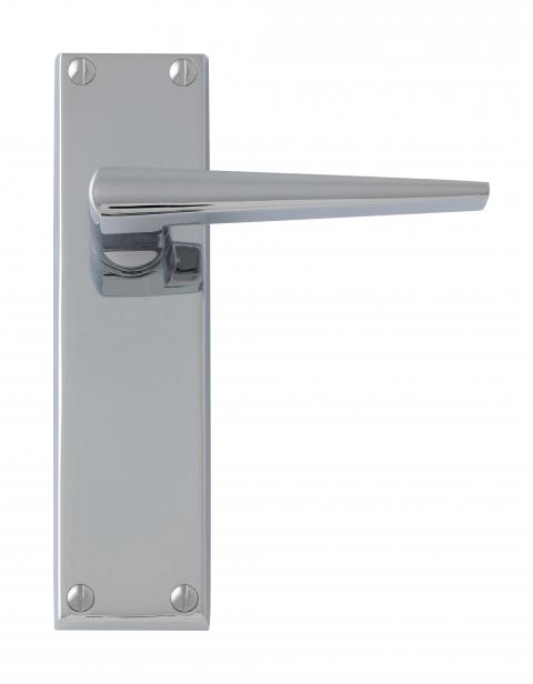 Contemporary Lever on Backplate latch handle