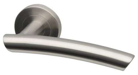 Pluto Stainless Steel Lever on Round Rose everest handle