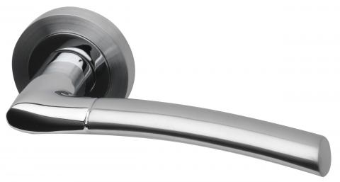 Falcon Dual Finish Lever on Round Rose handle