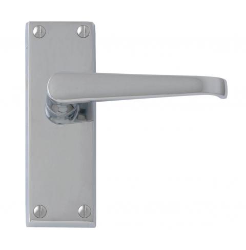 Victorian Straight Lever on Backplate latch handle
