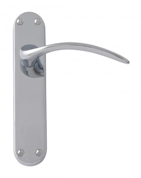 Devine Lever on Backplate majestic latch handle