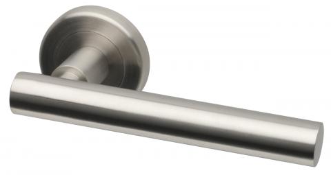 Solar Stainless Steel Lever on Round Rose nevis handle