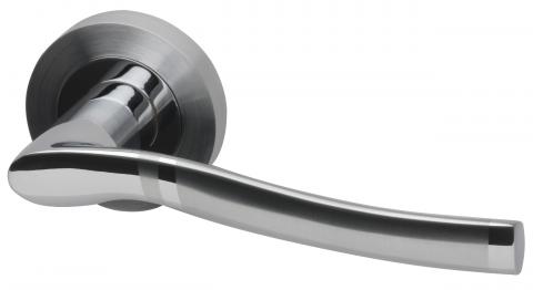 Salisbury Dual Finish Lever on Round Rose handle