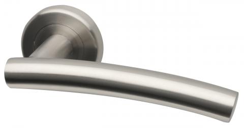 Mercury Stainless Steel Lever on Round Rose scarfell handle