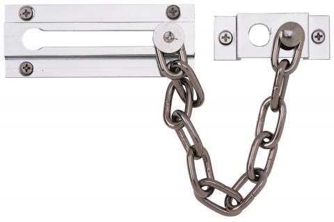 Standard 'slide-along' type door chain