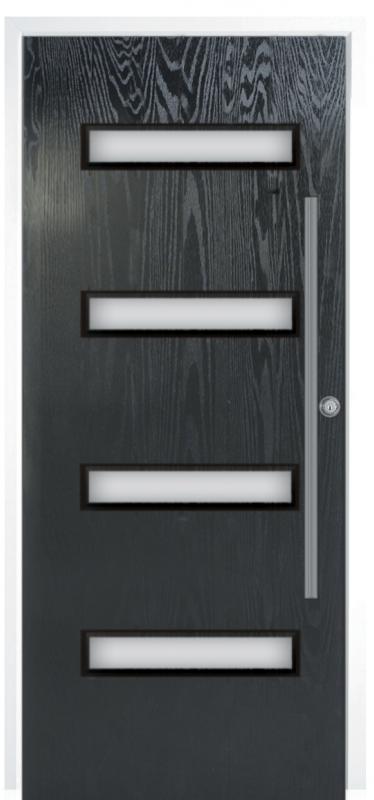 super nova glazed modern grp door