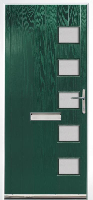 Cottage Conn 5 pane glazed grp door