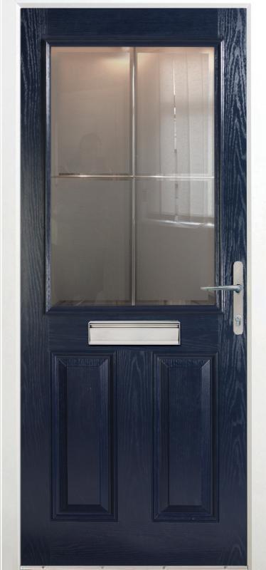 Michigan half glazed 3 panel grp door