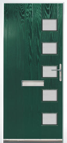 Cottage Conn 5 pane glazed grp door
