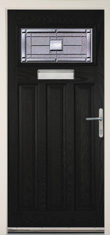 Lutyens glazed art deco 4 panel grp door