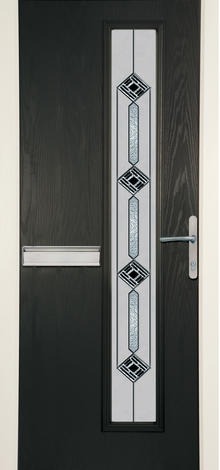Cottage Powell long glass glazed grp door