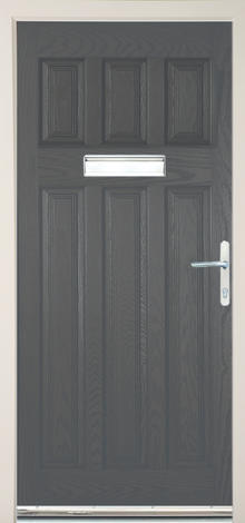 Lutyens unglazed grp door