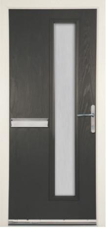 flush powell glazed grp door