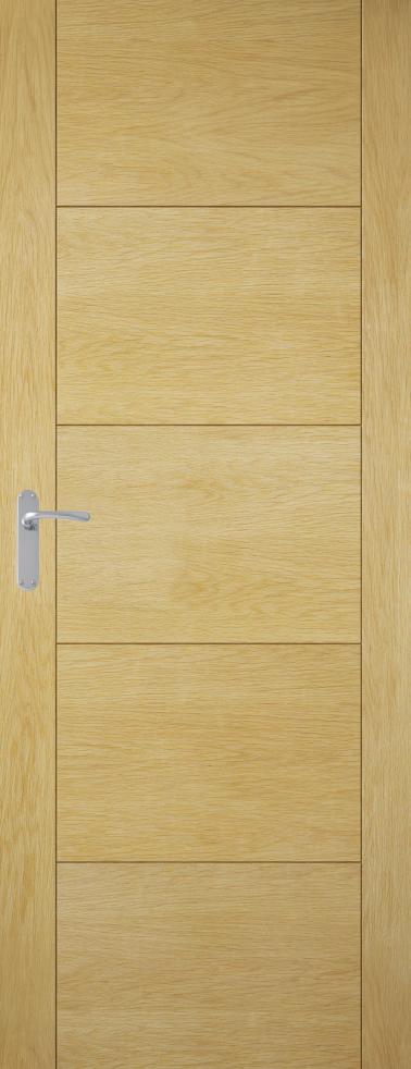 Milano Solid Oak Veneer Ladder Style engineered internal door