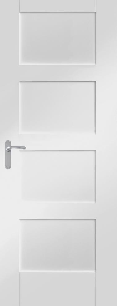 Shaker 4 Panel White Primed Internal Door